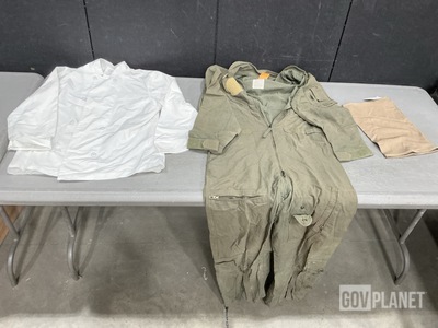 (183) Neck Gaiters, (11) Food Service Uniform Smocks & Assorted Items