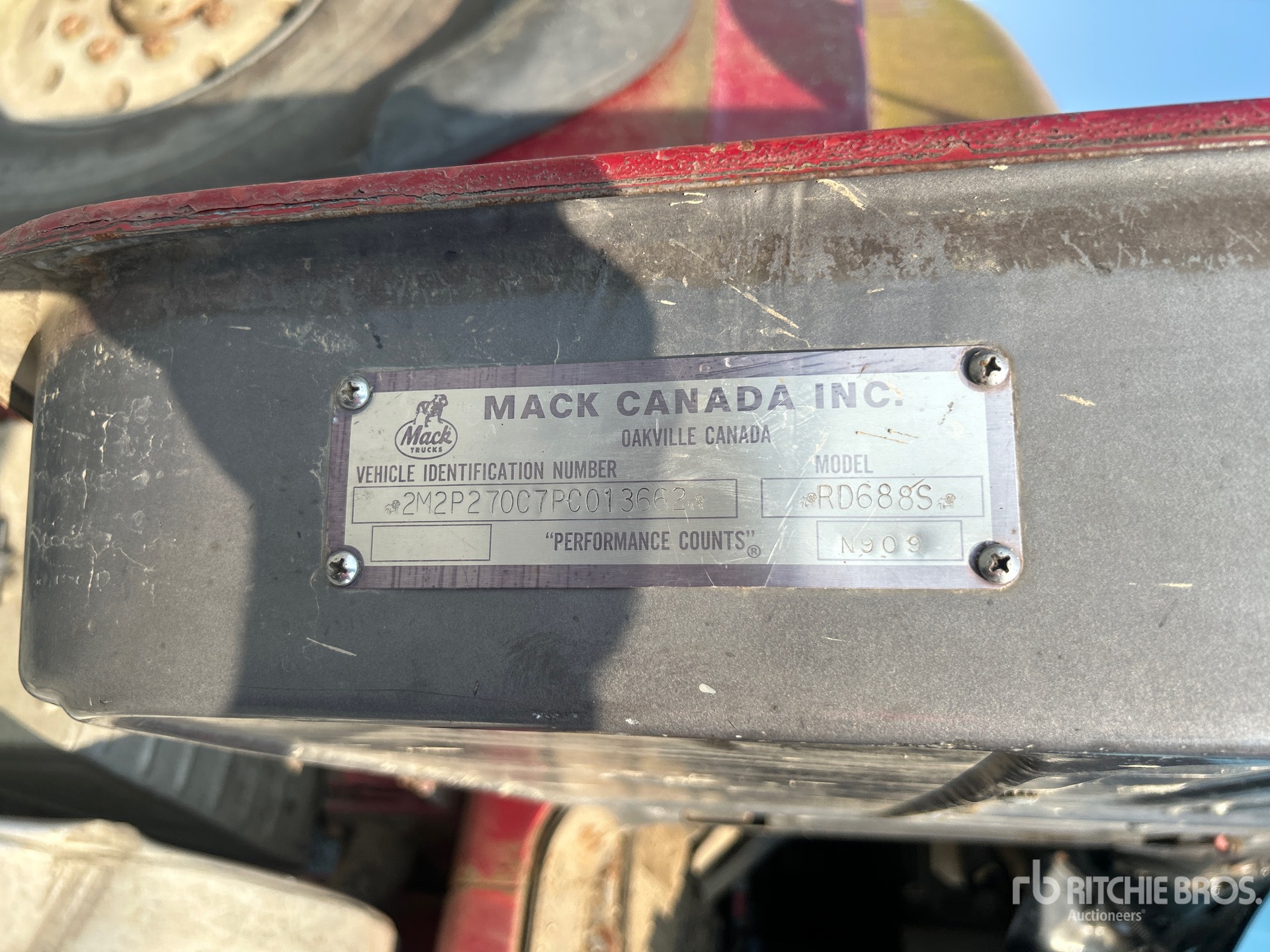 1993 Mack RD688S 6x4 T/A Dump Truck