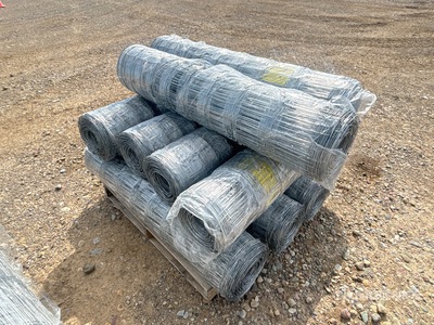 Quantity of (10) 2025 BYT FFC762 330 ft x 4 ft Galvanized Farm Fencing (Unused)