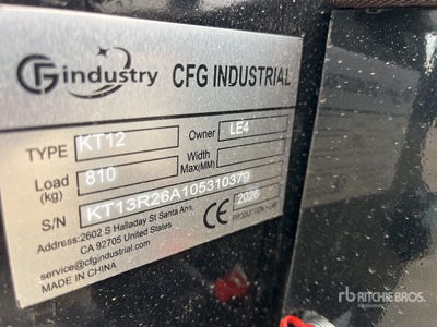 2026 CFG KT12 Mini Excavator (Unused)