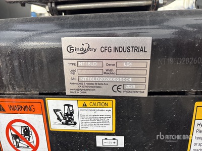 2026 CFG NT18LD Mini Excavator (Unused)