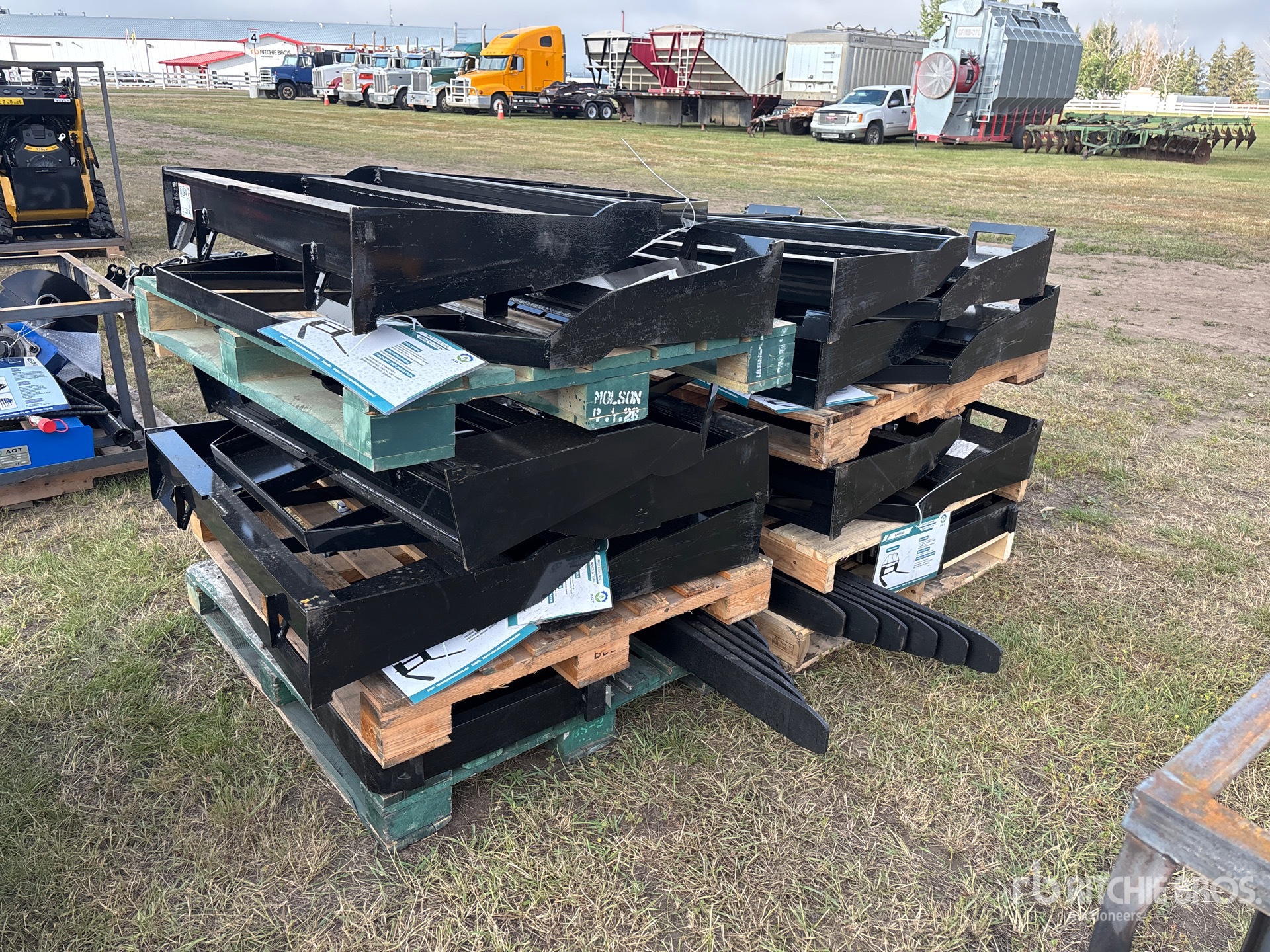 Quantity of (9) 2026 Mower King SA 48 in Skid Steer Forks (Unused)