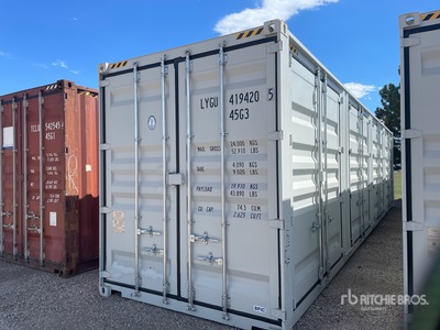 2026 40 ft High Cube Multi-Door Storage Container