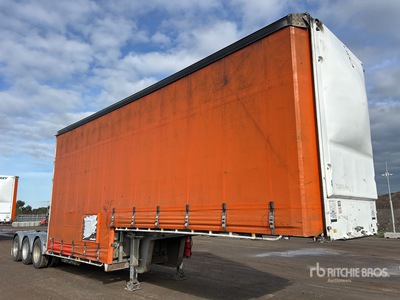 2008 Vawdrey 8.3 m Tri/A B-Double Lead Step Deck Przyczepa burtowa
