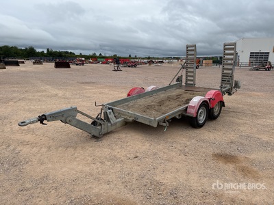 2014 Hubiere H212L14CF T/A Remorque Remolque Portamaquinaria
