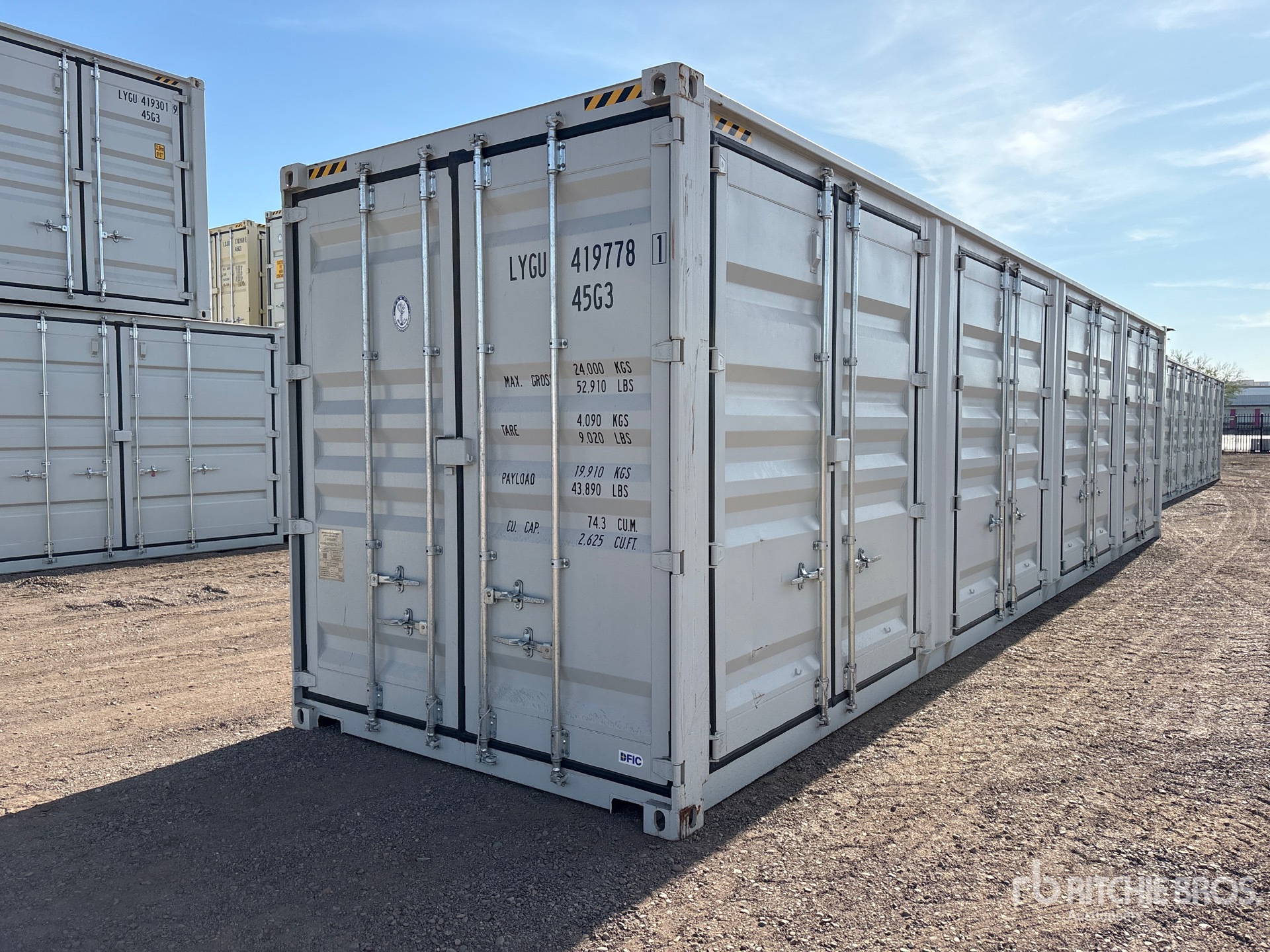 2026 40 ft High Cube Multi-Door Storage Container