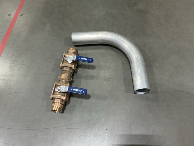 (5) Nibco Ball Valves & (4) Bent Elbow Pipes