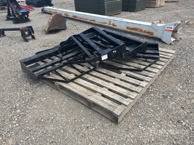 Quantity of (4) 48 in Skid Steer Forks