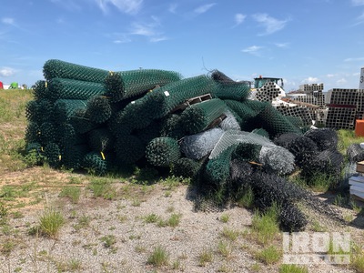 Quantity of Coated Chain Link Fence (Unused)
