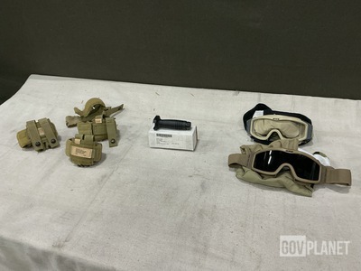 (17) Pairs of Industrial Goggles, (15) Rifle Grips & Assorted Items