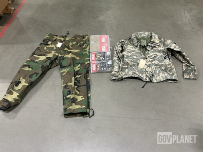 (48) Briefs, (4) Pairs of Cold Weather Trousers, (8) Parkas & Assorted Items