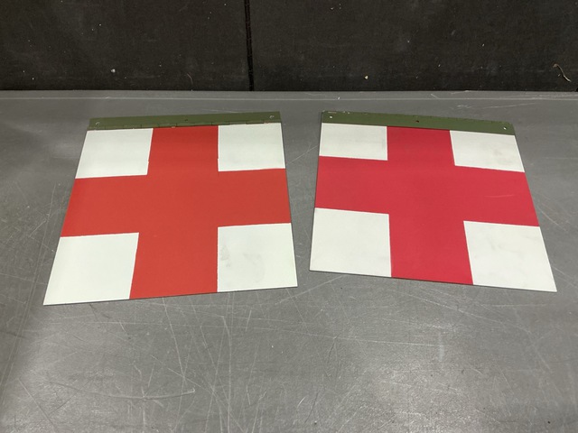 (18) AM General 12341081-2 Hinged Red Cross Body Panels