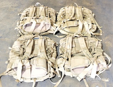 (4) USMC Coyote FILBE Pack Complete, Good Condition