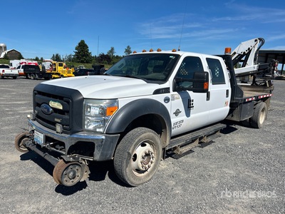 2014 IMT 6/39K2 4760 lb Knuckle Boom on 2015 Ford F-550 XL 4x4 Crew Cab Boom Truck