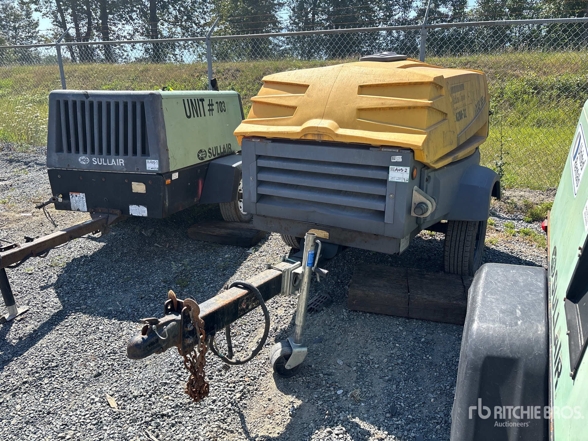2014 Atlas Copco XAS 185 185 cfm Mobile Air Compressor (Inoperable)