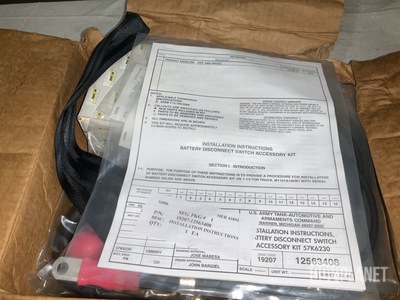 (5) 57K6230 Battery Disconnect Switch Accessories Kits