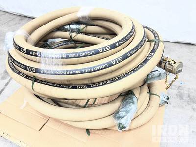 Quantity of (5) 2" x 20' Fuel/Water Rigid Suction Hose (Unused)