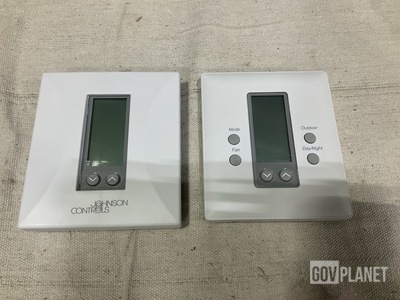 (8) Johnson Controls Electrical Thermostat Control Panels