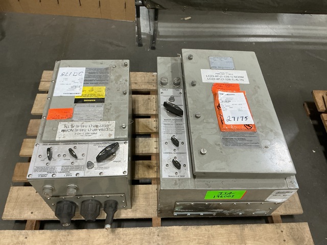 (2) ASCO Power Technologies A94232509A1D Bus Transfer Switches