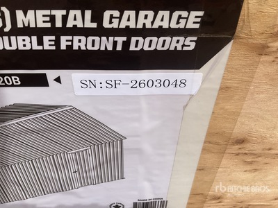 StanForge MS1020B 10 ft x 20 ft Metal Garage Shed (Unused)
