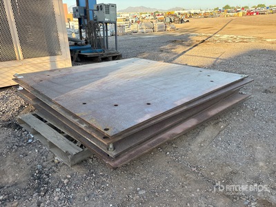 Quantity of (2) 8 ft x 8 ft (0.75 in Thick) Steel Plates