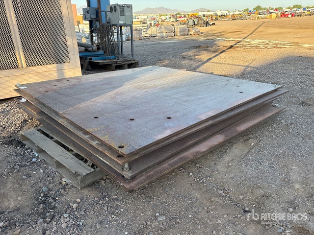 Quantity of (2) 8 ft x 8 ft (0.75 in Thick) Steel Plates