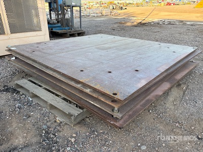 Quantity of (2) 8 ft x 8 ft (0.75 in Thick) Steel Plates
