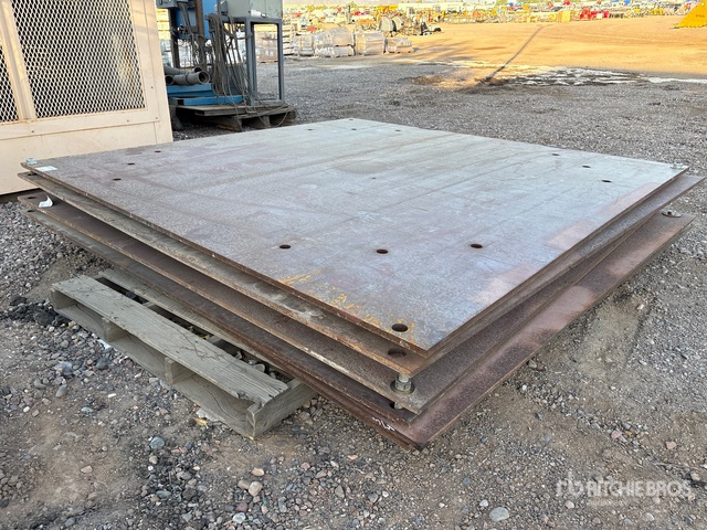 Quantity of (2) 8 ft x 8 ft (0.75 in Thick) Steel Plates