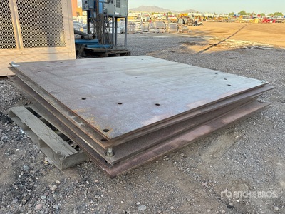 Quantity of (2) 8 ft x 8 ft (0.75 in Thick) Steel Plates