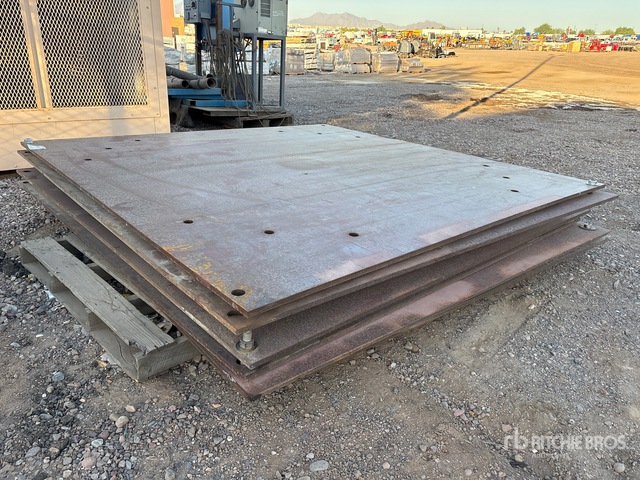 Quantity of (2) 8 ft x 8 ft (0.75 in Thick) Steel Plates