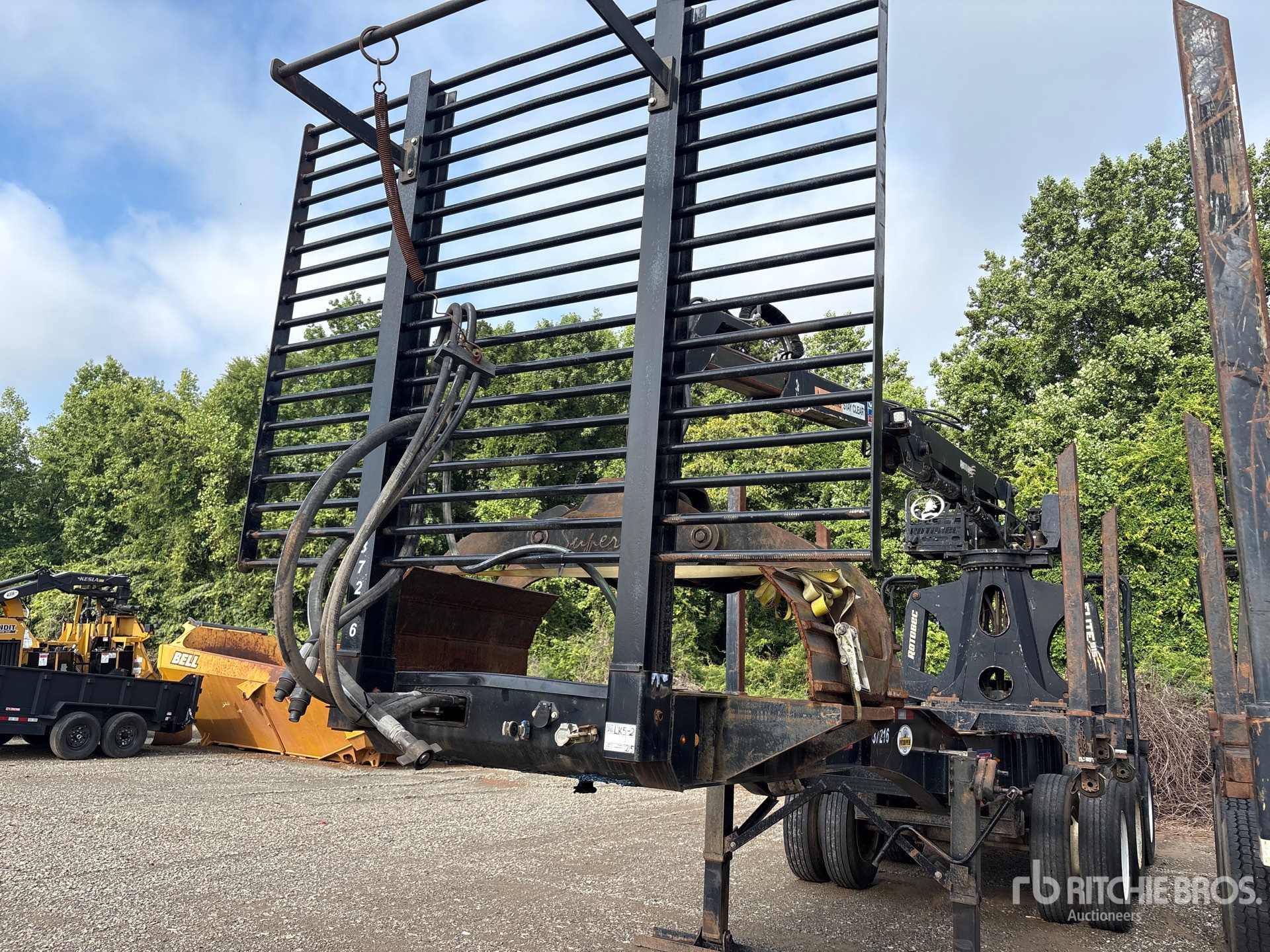 2018 Pitts 22 ft Tri/A Pole Log Trailer