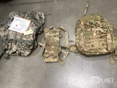 (20) Field Packs, (85) Hydration System Carriers & Assorted Items