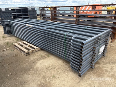 Quantity of (12) BYT HDALYPNL16 16 ft Magnum Livestock Panel (Unused)