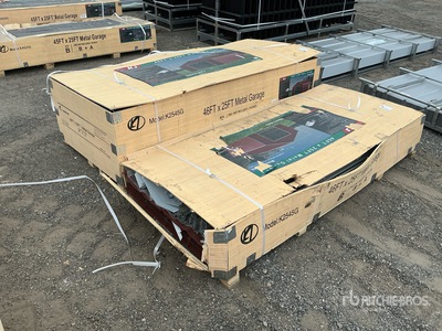 2026 KJ K2545G 25 ft x 45 ft Metal Garage Storage Building (Unused)