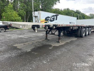 2012 Manac 26 ft Tri/A B-Train Lead Remolque caja abierta
