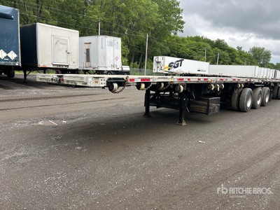 2012 Manac 17328 28 ft Tri/A B-Train Lead Remolque caja abierta