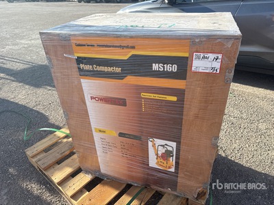 2024 Powertek MS160 Reversible Vibratory Plate Compactor (Unused)