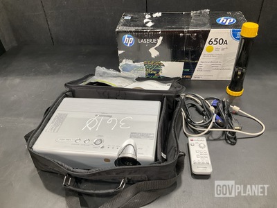(22) Flashlights, (1) Overhead Projector, (7) Toner Cartridges & Assorted Items