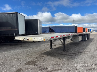 2017 Reitnouer 48 ft T/A Spread Axle مقطورة مسطحة