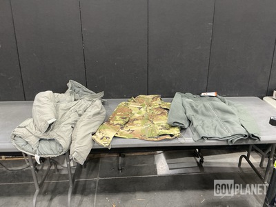 (10) Extreme Cold Weather Parka Liners, (4) Wet Weather Jackets & Assorted Items