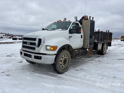 2007 Techno Crane 51STSM Knuckle Boom on 2012 Ford F-650 4x2 Boom Truck