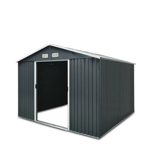 StanForge MS0810 8 ft x 10 ft Galvanized Apex Roof Metal Abri (Unused)