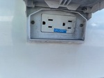 Outside Utilities with Power Cables and Connectors