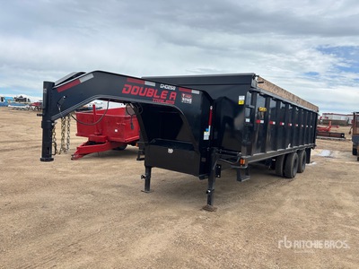 2026 Double A 24 ft T/A Gooseneck Dump Utility Trailer