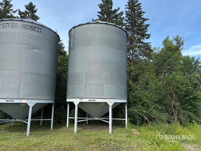Westeel-Rosco 1406 +/- 2000 bu 6 Ring Hopper Grain Bin