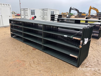2026 BYT MRG16 16 ft x 4 ft QTY(24) Ranch Portail pour bétail (Unused)