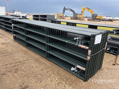 2026 BYT RG1016 16 ft x 4 ft QTY(20) HD Ranch Portail pour bétail (Unused)