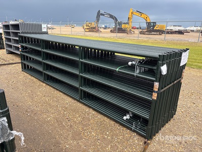 2026 BYT RG1016 16 ft x 4 ft QTY(20) HD Ranch Portail pour bétail (Unused)