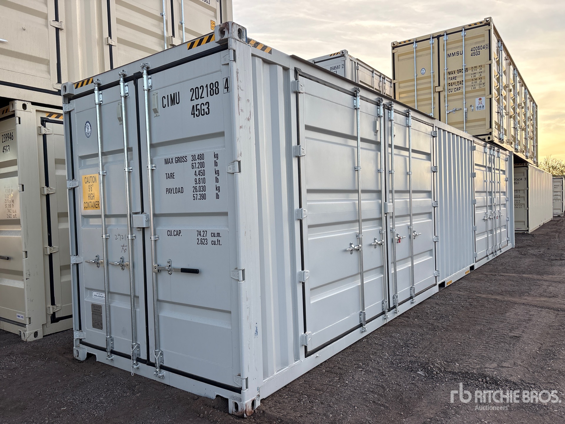 2026 40 ft High Cube Multi-Door Storage Container