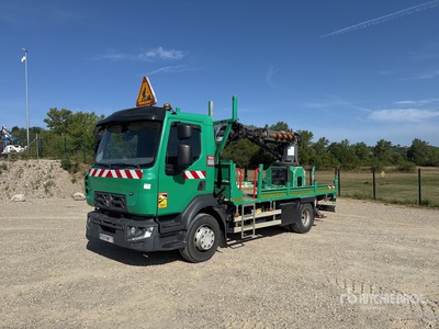 Risa G2T on 2019 Renault D 14 4x2 Camion Pose-Poteaux Digger Derrick Truck